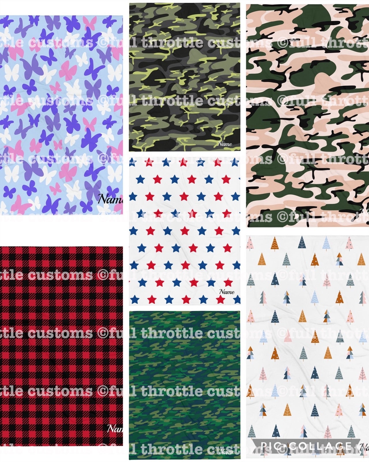 Custom Kid's Throw Blankets